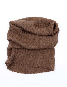 SCALDACOLLO MORBIDO IN BABY ALPACA - MARRONE