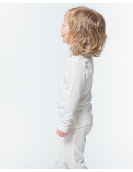 MAGLIA BABY MANICA LUNGA IN SETA BURETTA 