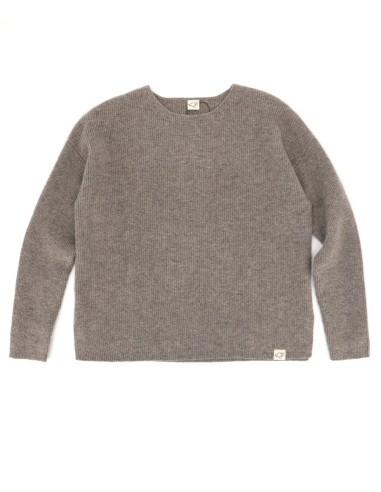 MAGLIONE DONNA SQUADRATO IN 100% LANA DI YAK