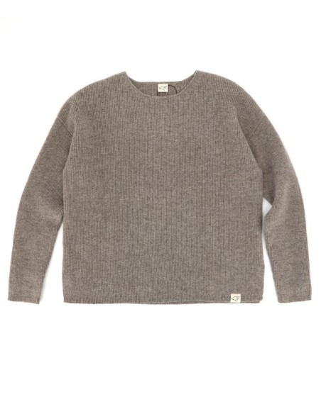 MAGLIONE DONNA SQUADRATO IN 100% LANA DI YAK