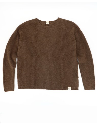 MAGLIONE DONNA SQUADRATO IN 100% LANA DI YAK