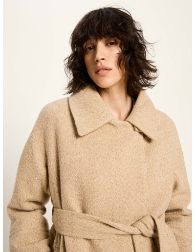 CAPPOTTO DONNA IN PURA LANA VERGINE CON CINTURA