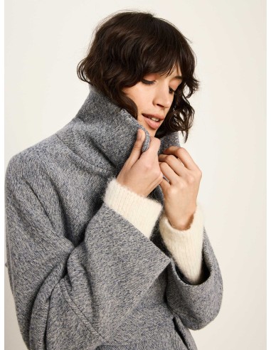 CAPPOTTO DONNA IN PURA LANA VERGINE CON CINTURA