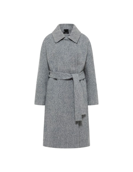 CAPPOTTO DONNA IN PURA LANA VERGINE CON CINTURA
