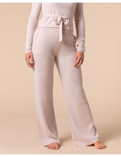 PANTALONI 100% CASHMERE A COSTINA "SILVIA"
 - CALCE