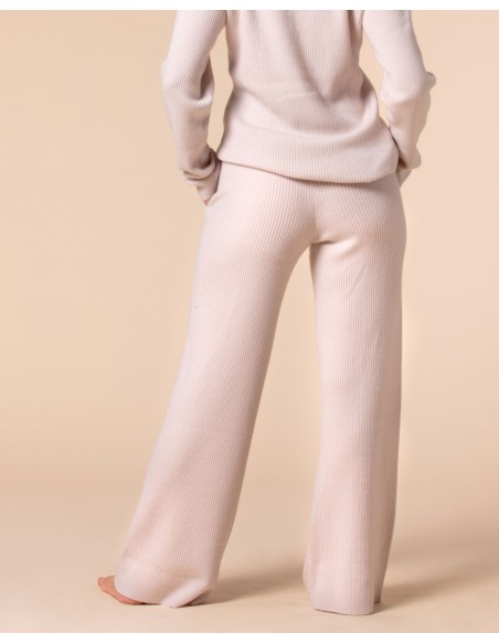 PANTALONI 100% CASHMERE A COSTINA "SILVIA"
