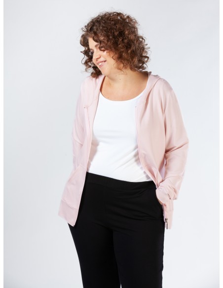 FELPA IN BAMBU' SLIM CON CAPPUCCIO