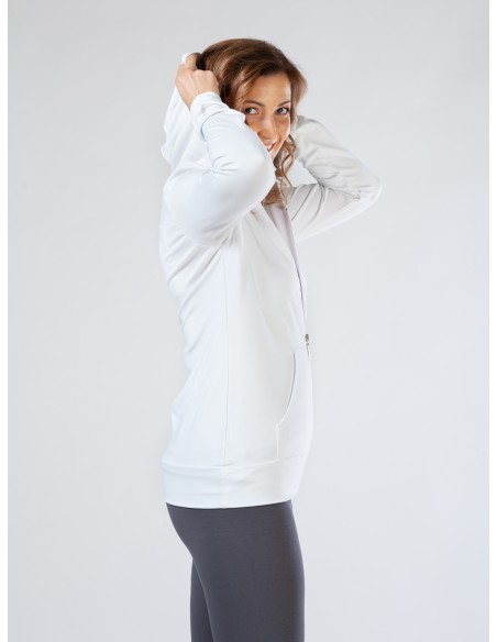 FELPA IN BAMBU' SLIM CON CAPPUCCIO