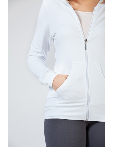 FELPA IN BAMBU' SLIM CON CAPPUCCIO