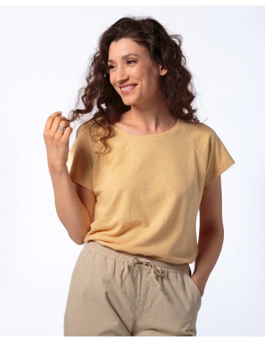 T-SHIRT RAGLAN DONNA IN CANAPA