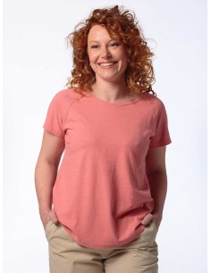 T-SHIRT RAGLAN DONNA IN CANAPA - PESCA