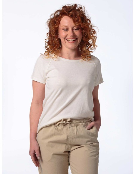 T-SHIRT RAGLAN DONNA IN CANAPA