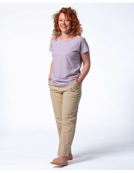 T-SHIRT RAGLAN DONNA IN CANAPA