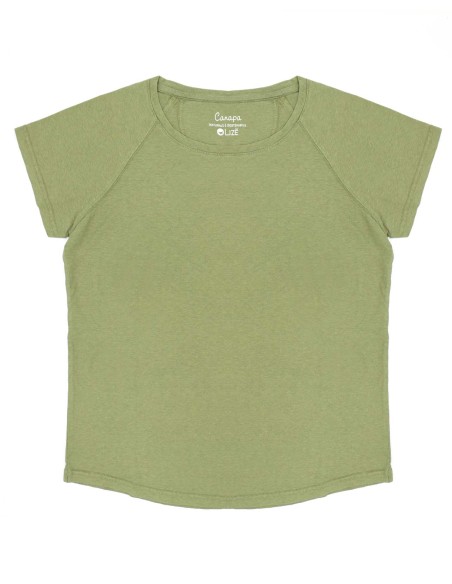 T-SHIRT RAGLAN DONNA IN CANAPA