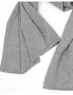 STOLA UNISEX IN 100% CASHMERE 180*50 cm - SASSO 2