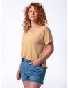 T-SHIRT DONNA AMPIA IN 100% CANAPA