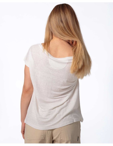 T-SHIRT DONNA AMPIA IN 100% CANAPA