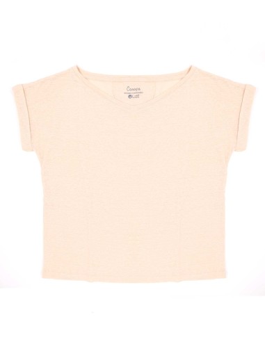 T-SHIRT DONNA AMPIA IN 100% CANAPA