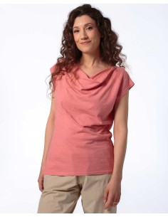 TOP DONNA SCOLLO A CASCATA IN CANAPA - PESCA