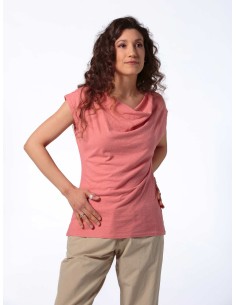 TOP DONNA SCOLLO A CASCATA IN CANAPA - PESCA 2