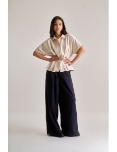 TOP IN COTONE BIOLOGICO E LYOCELL "AMALIE" - NATURALE 2