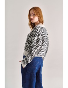 MAGLIONE IN LANA D'AGNELLO "EFFIE" - FUMO 2