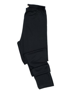 LEGGINGS DONNA IN PURA SETA - NERO