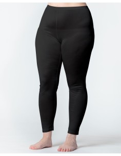LEGGINGS DONNA IN PURA SETA - NERO 2