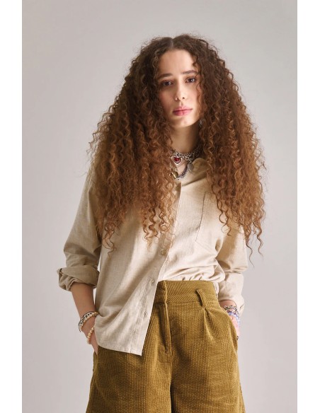 CAMICIA DONNA  IN COTONE BIOLOGICO GOST "HANAKO"