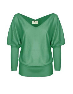 MAGLIA SCOLLO "V" CASHMIRETTA IN SETA E CASHMERE "ELISA"...