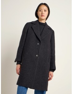 CAPPOTTO DONNA  IN LANA E ALPACA  - NERO