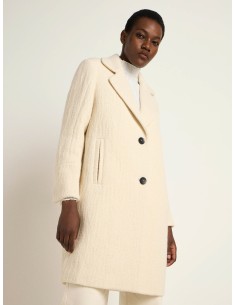 CAPPOTTO DONNA  IN LANA E ALPACA  - BEIGE
