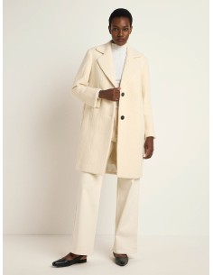 CAPPOTTO DONNA  IN LANA E ALPACA  - BEIGE 2
