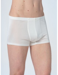 BOXER UOMO IN PURA SETA - BIANCO