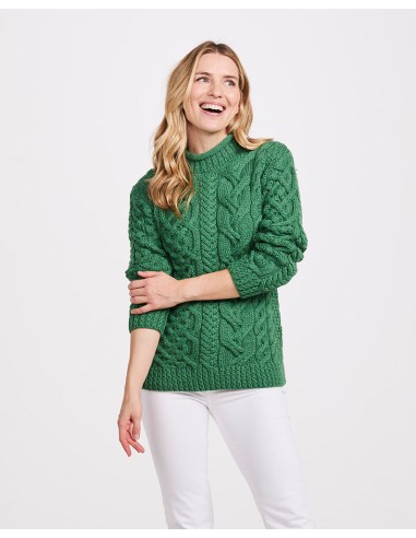 MAGLIONE ARAN IRLANDESE IN 100% LANA MERINO...