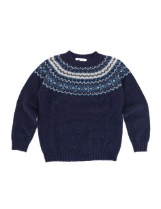 MAGLIONE SCOZZESE DONNA "HARRIS" - NAVY 2