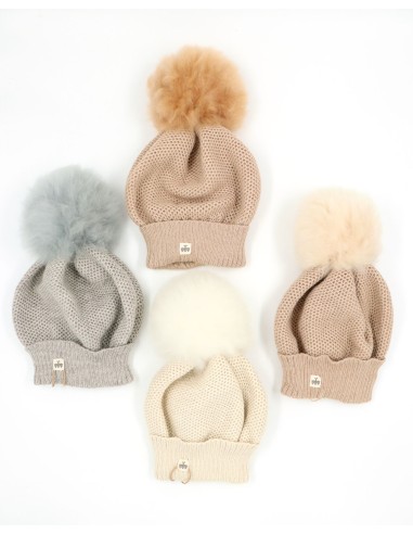 BERRETTO IN 100%  BABY ALPACA  "PON PON"