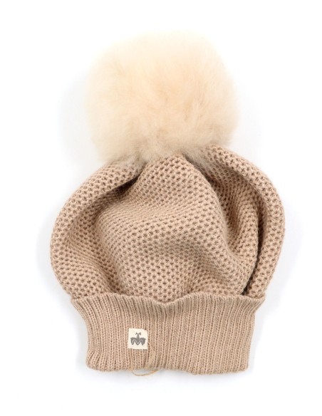 BERRETTO IN 100%  BABY ALPACA  "PON PON"