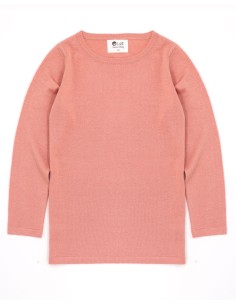 CASHMIRETTA KIDS MANICA LUNGA IN SETA E CASHMERE  - PESCA