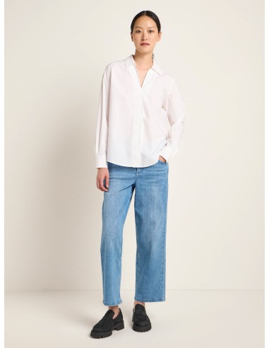 CAMICIA IN COTONE BIOLOGICO SCOLLO "V"