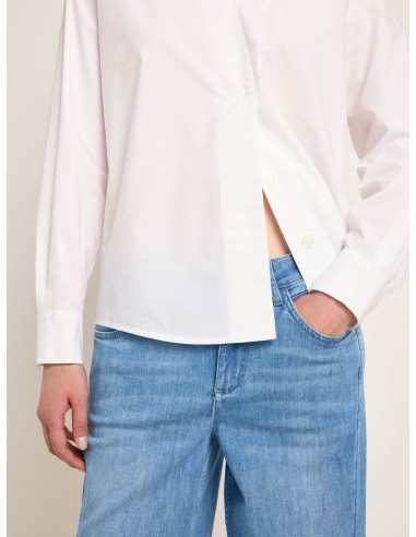 CAMICIA IN COTONE BIOLOGICO SCOLLO "V"