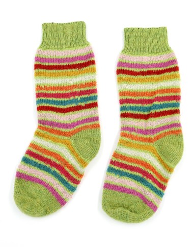 CALZINI BIMBI 100% LANA "ARCOBALENO"