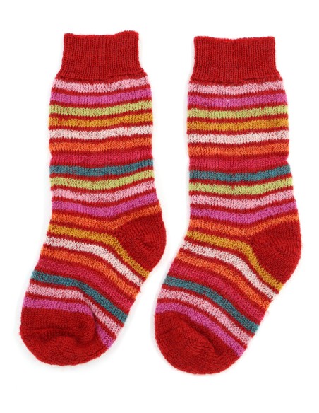 CALZINI BIMBI 100% LANA "ARCOBALENO"