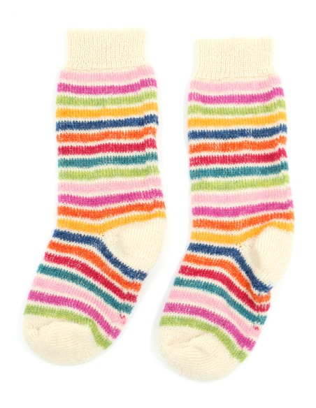CALZINI BIMBI 100% LANA "ARCOBALENO"