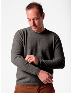 PULL UOMO IN 100% BABY CASHMERE "OLIVER" - NATURALE 2