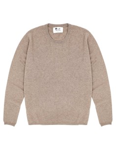 PULL UOMO IN 100% BABY CASHMERE "OLIVER" - MARRONE