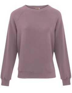 FELPA UNISEX IN BAMBU' "RAGLAN" - TORTORA ROSE'