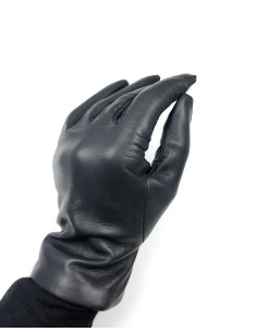 GUANTO DONNA IN PELLE E CASHMERE  - ANTRACITE 2