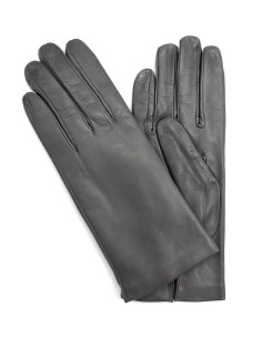 GUANTO DONNA IN PELLE E CASHMERE  - GRIGIO