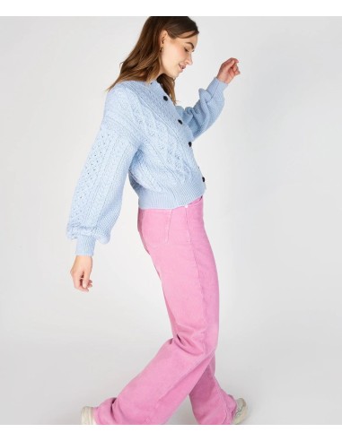 CARDIGAN MORBIDO IN LANA IRLANDESE "CLOVER"